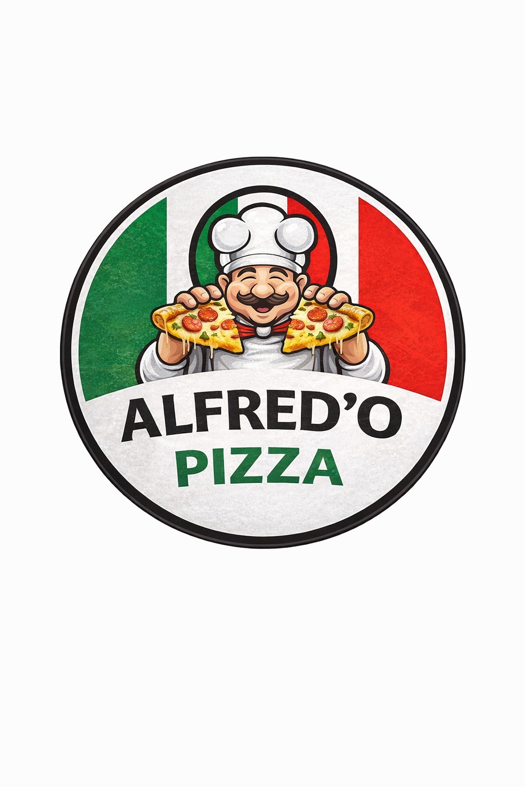 Alfred'o Pizza Logo